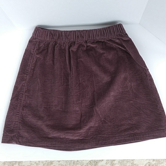 American Eagle Outfitters Corduroy Skirt M Long Purple - Picture 1 of 8